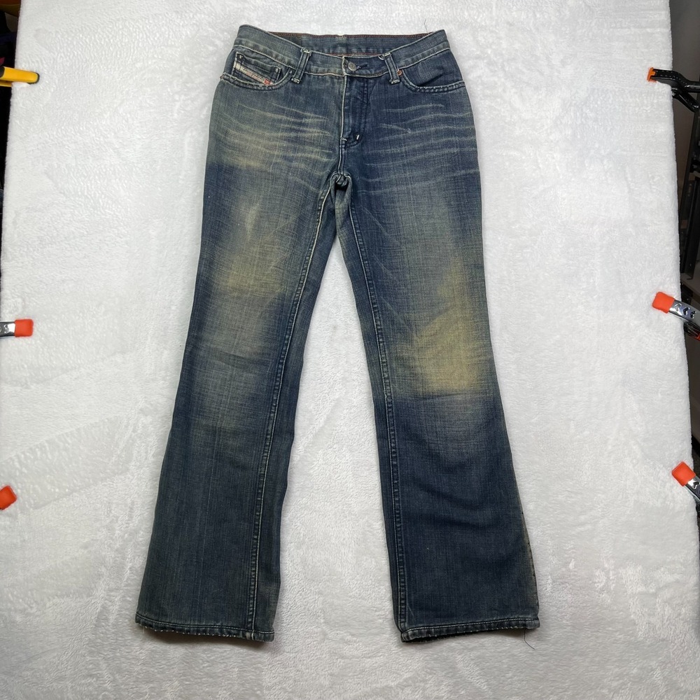 Vintage Diesel Bootcut Jeans Women's Blue Denim Pockets Classic Zip Fly - 28X29
